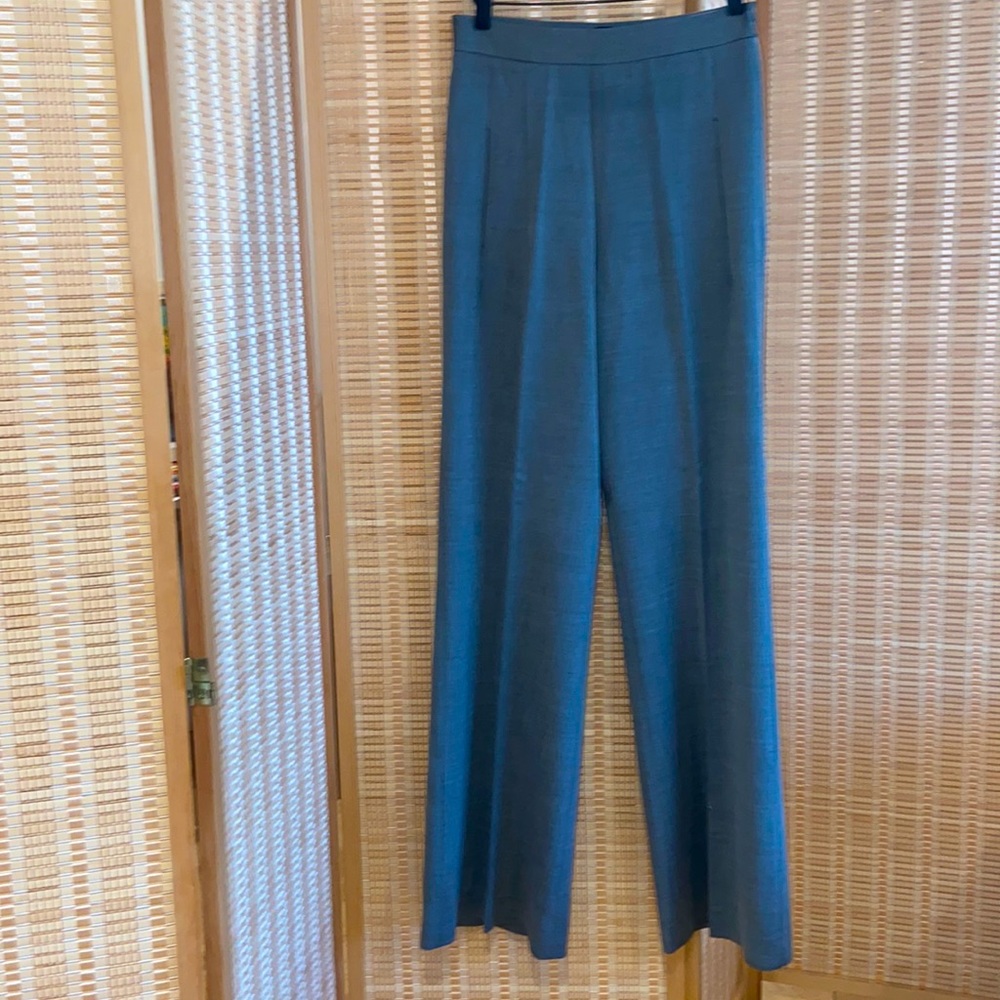 Alexander Wang wide leg trousers ultra high waist trousers 4 size heather gray